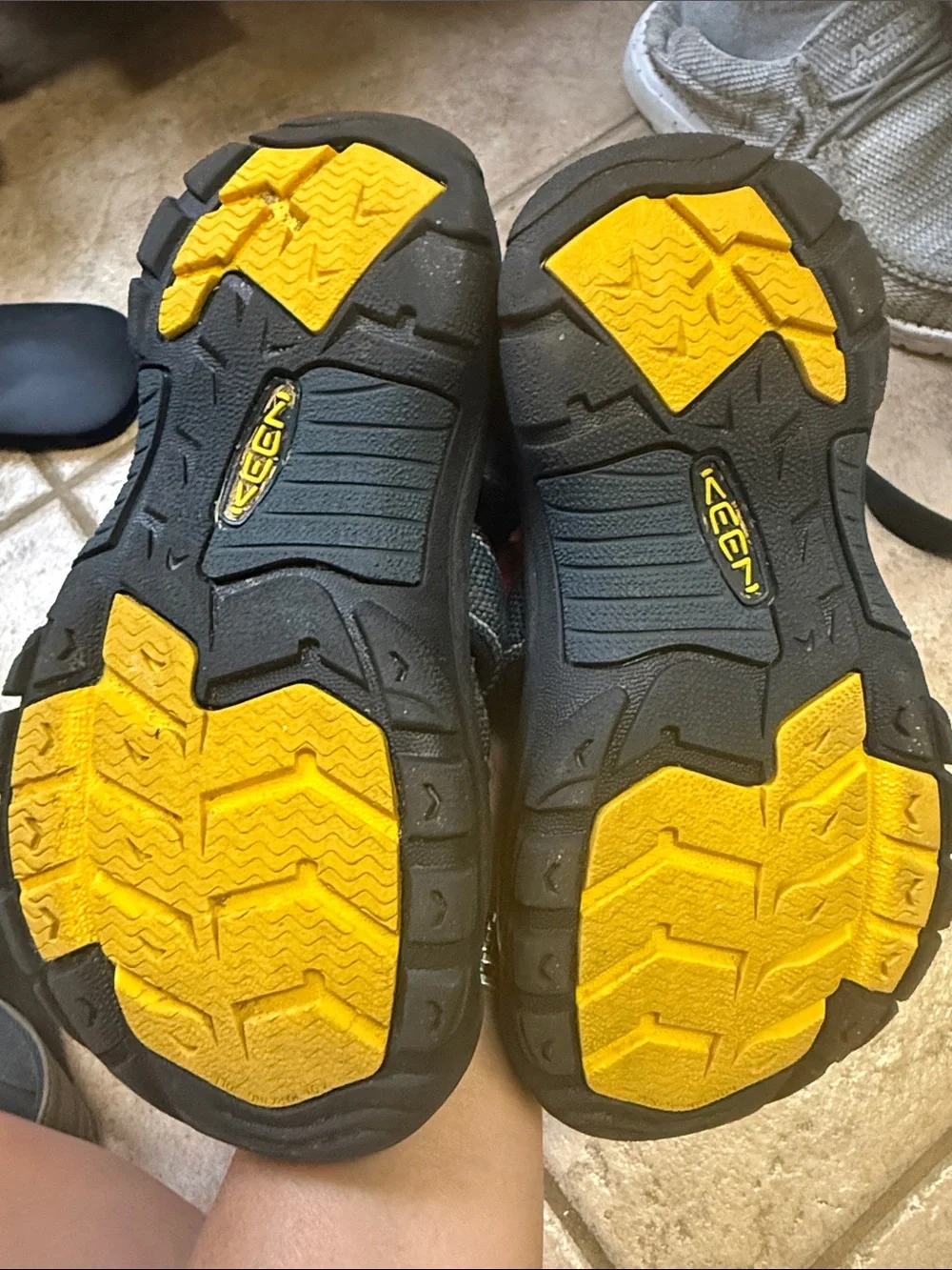 KEEN Kids Navy Blue and Yellow Closed-Toe Sport Sandals
